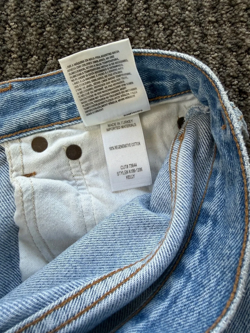 Agolde Kelly High Rise Jeans in Harmonic Wash - Picture 10 of 10